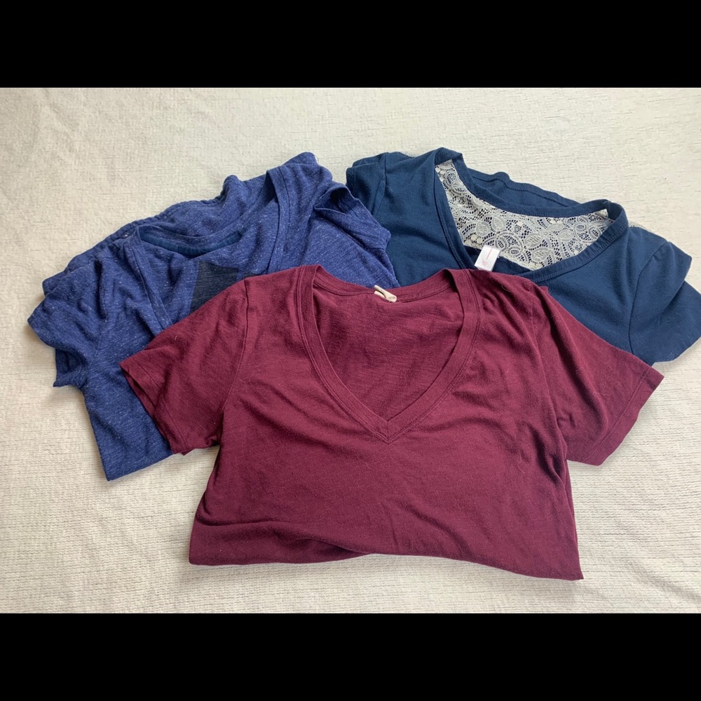 3 V Neck T Shirts